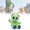 Alien Green Bear Cute Cartoon Plush Toy Durable Short Childhood Doll Collection