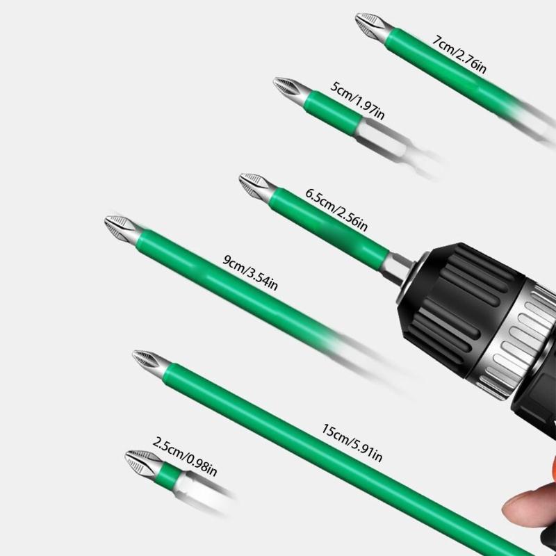 High Durability Magnetic Screwdriver Drill Bit Set/7pcs for Effective Use in Woodworking and Auto Repair Multiple Use