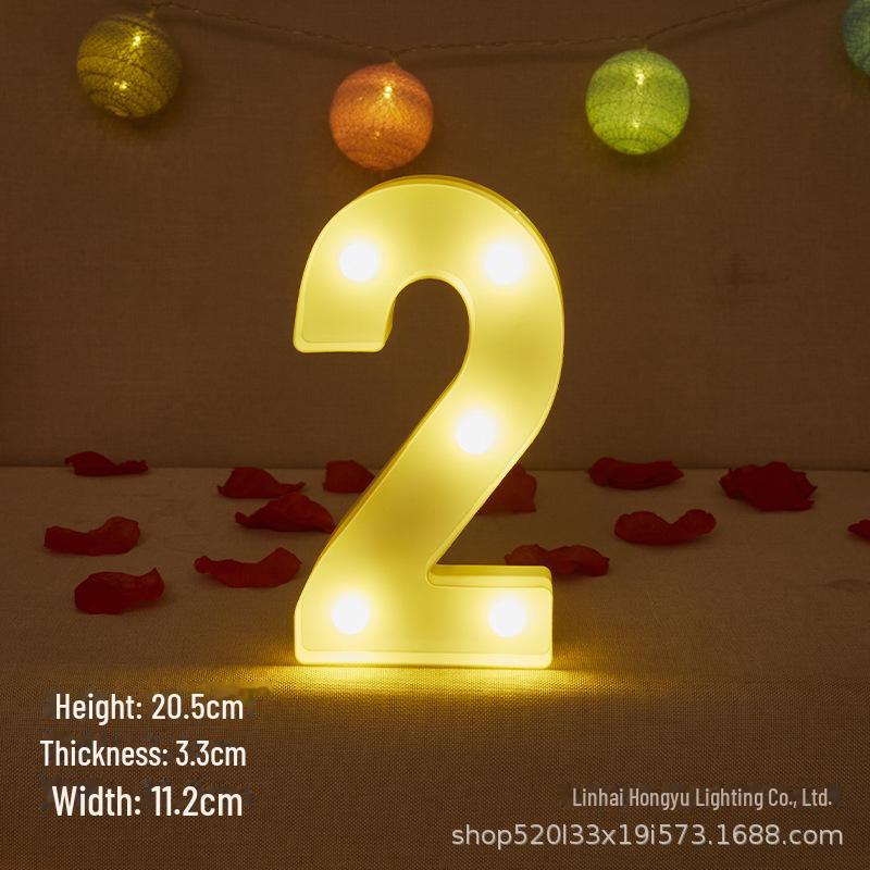 26 English Letter Night Lamp for Wedding Proposal or Decor