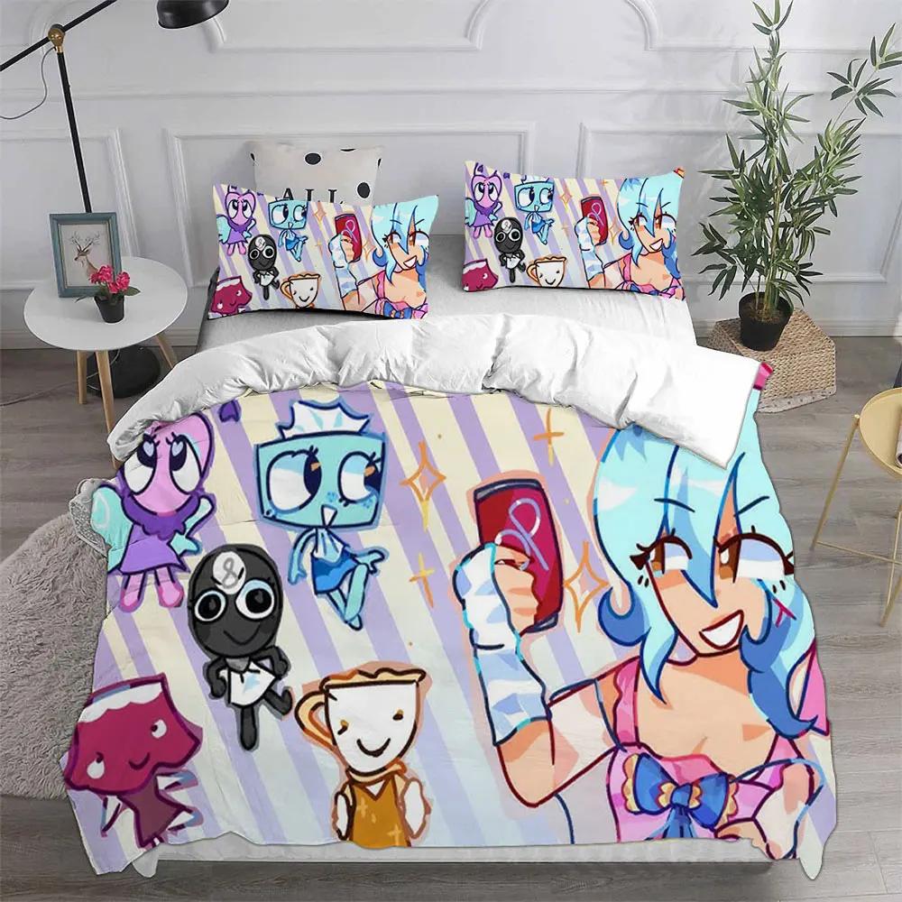 Game Dandy'S World Bedding Sets 3D Print Quilt Cover Comforter Duvet Cover Pillow Case 2-3 Pieces Sets Kids Adult Bedroom Decor