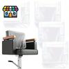 Salon Chair Cover Protectors Clear Square Waterproof Hairdressing Chair Back Covers Fit Standard Salon Chairs And Office Chairs