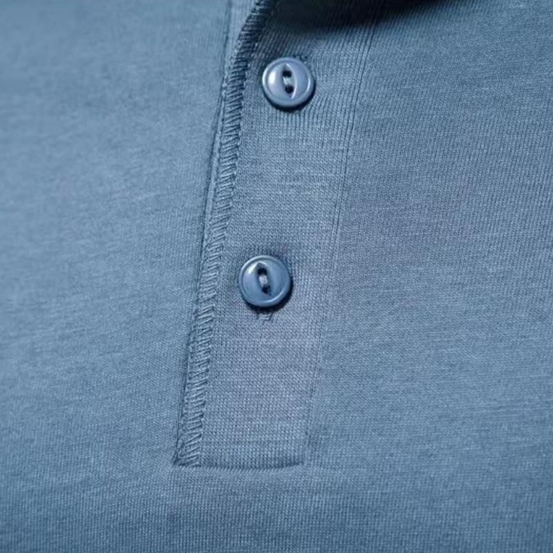 Mens Casual Long Sleeve Solid Henley Neck T Shirt