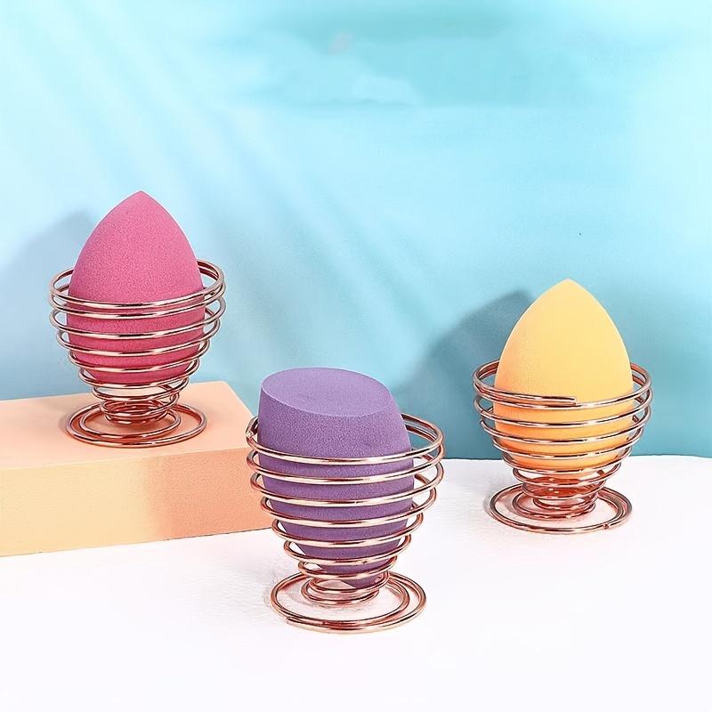 Elegant Stainless Steel Beauty Sponge Stand - Hygienic, Space-Saving Makeup Egg Holder & Dryer