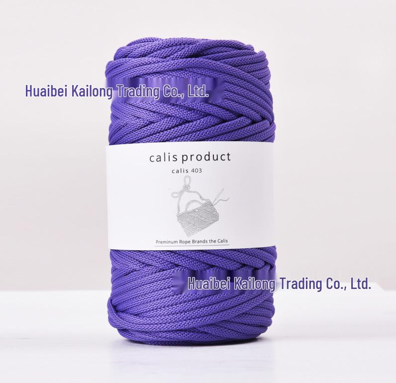 4mm Cotton-Polyester Crochet Cord for DIY Hand-Knitted Bags and Weaving