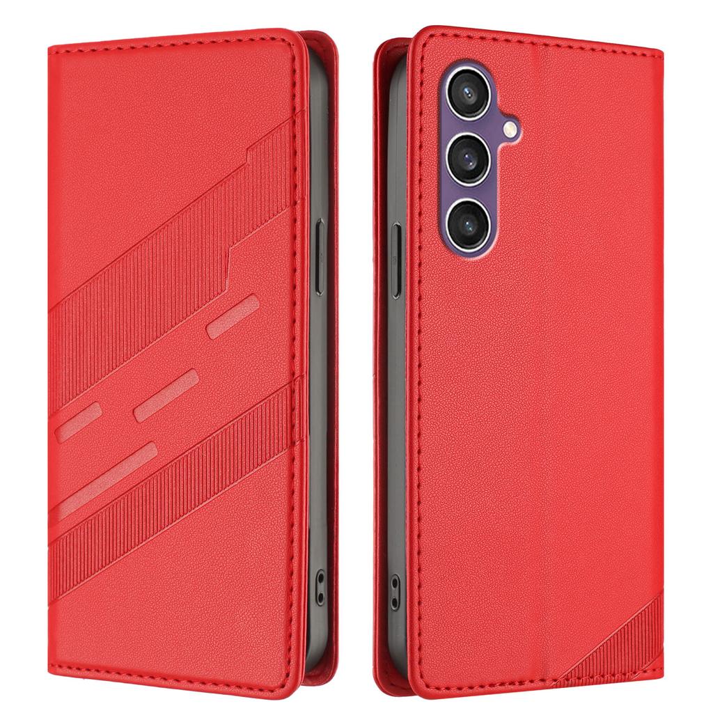 For Samsung Galaxy S23 FE Phone Cases Punk Style Imprinted Wallet Stand Leather Cover