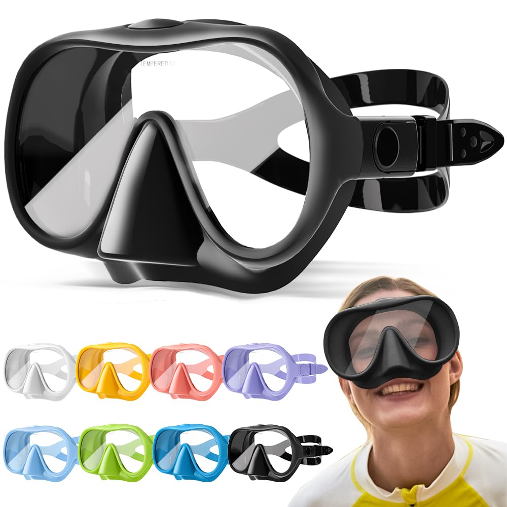 HEARTST Snorkel Set Snorkeling Snorkel Mask Frameless Snorkeling Macaron Color