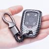 For GMC Key Fob Cover, Carbon Fiber Pattern Key Case for 2017-2022 2023 2024 Suburban Tahoe Silverado 1500 GMC Yukon XL Acadia Terrain Sierra 1500