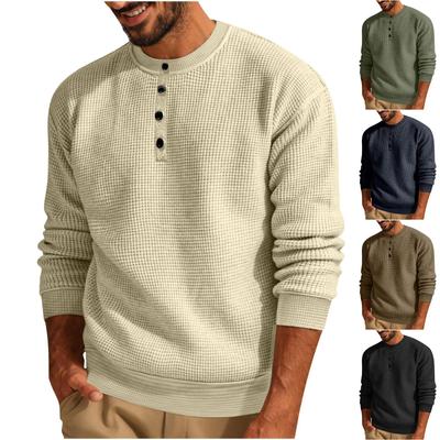 Mens Sweaters Crewneck Pullover Sweaters Round Neck Long Sleeve Casual Pullover Shirt