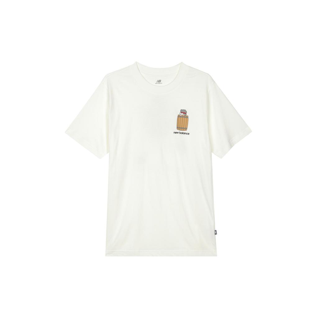 New Balance Barrel Runner T Shirt Men's White MT41596S-ST
