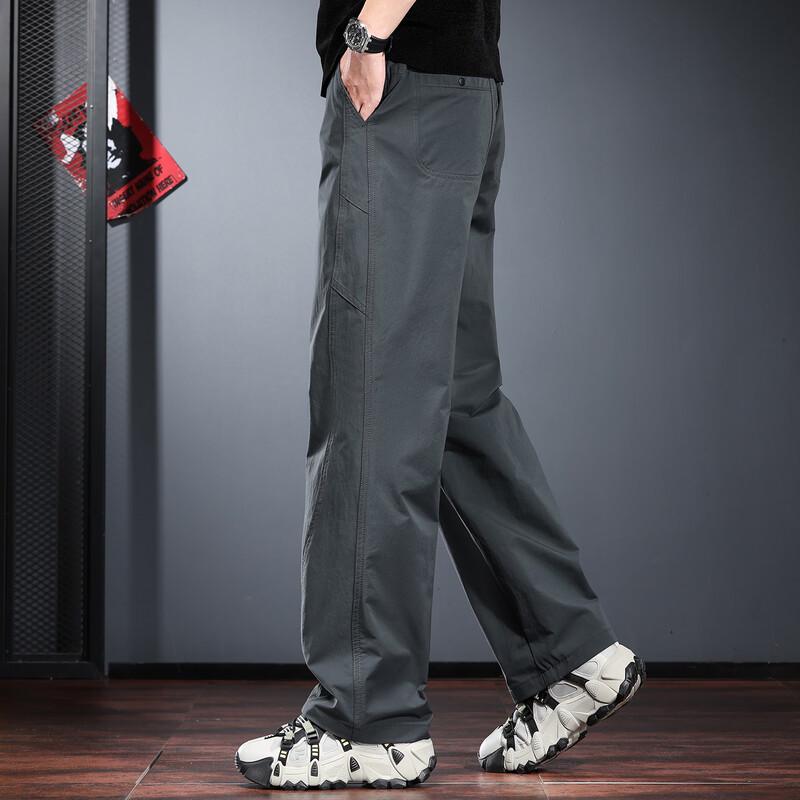 JieLeNuo Men's Outdoor Quick-Dry Straight-Leg Casual Pants