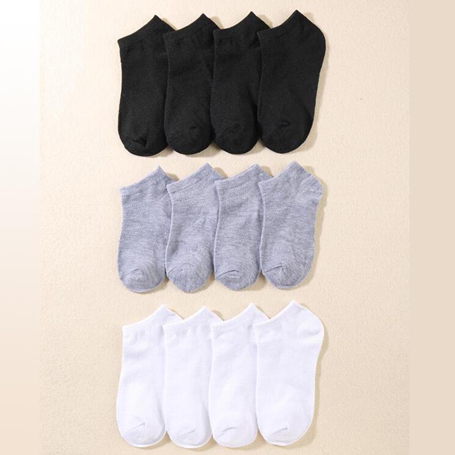 10/12/20 Pairs Men Solid Color Boat Socks Comfortable Breathable High-Quality Business Low Tube  Casual Slippers Ground Socks
