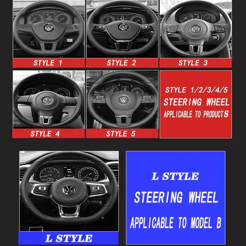 

VW GTI GOLF 2026 Hot For VW VOLKSWAGEN Car Carbon fiber pattern Logo Steering Wheel Decoration Sticker Accessories For VW GTI Po