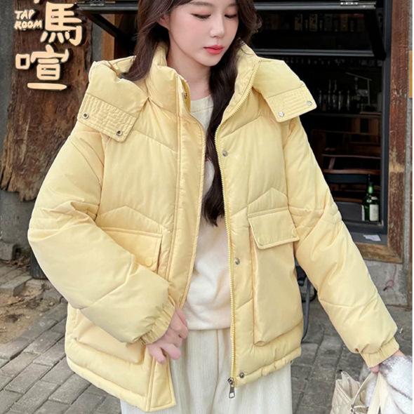 Short down cotton clothes for women's winter new thickened loose small bread clothes jacket