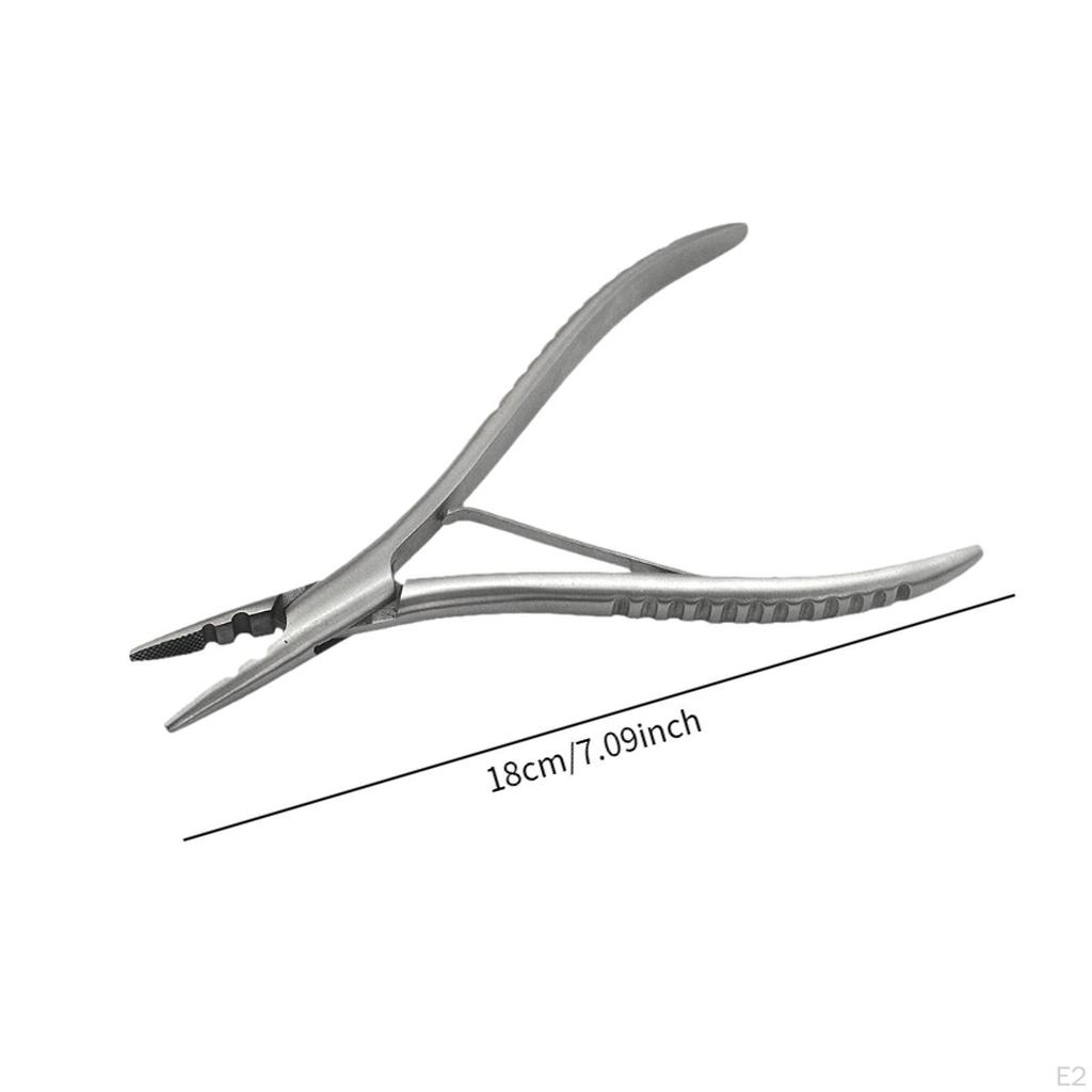 Hair Extension Plier Bead Remover Anti Slip Handle Double Hole Styling Tool for Removal