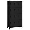 VidaXL Locker Cabinet Black 90x45x180 Cm Steel 339814