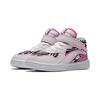 LiNing Kids Round Toe Sports Shoes Non-Slip Shock Absorbing Wear-Resistant Mid-Top Kids Sneakers Pink YKNS076-4