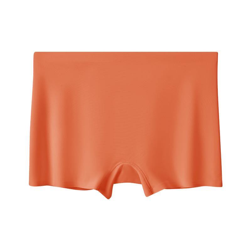 Seamless Ice Silk Safety Shorts - Women’s Mid-Waist Anti-Exposure, Plus Size, Summer Boxer Briefs.