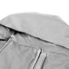 Winter gray fur swaddle sleeping bag for stroller, gondola, sled + cover