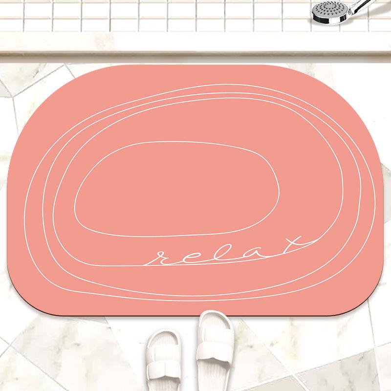 Soft Diatom Mud Bathroom Absorbent Foot Pad Toilet Special Door Non-slip Carpet Toilet Quick Drying Non-slip Mat