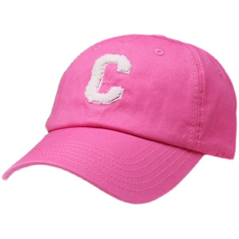Letter Baseball Cap for Women In Summer New Style Curved Korean Style Showing Face Small Sun Protection Couple Baseball Cap for Men