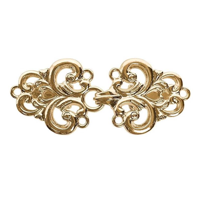 Hanfu Style Fur-Trimmed Coat with Frog Closure and Scarf Clip Brooch