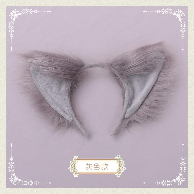 Fluffy Fox Ear Headband Halloween Party Costume Cosplay Accessory Womens Sweet Cartoon Hairband