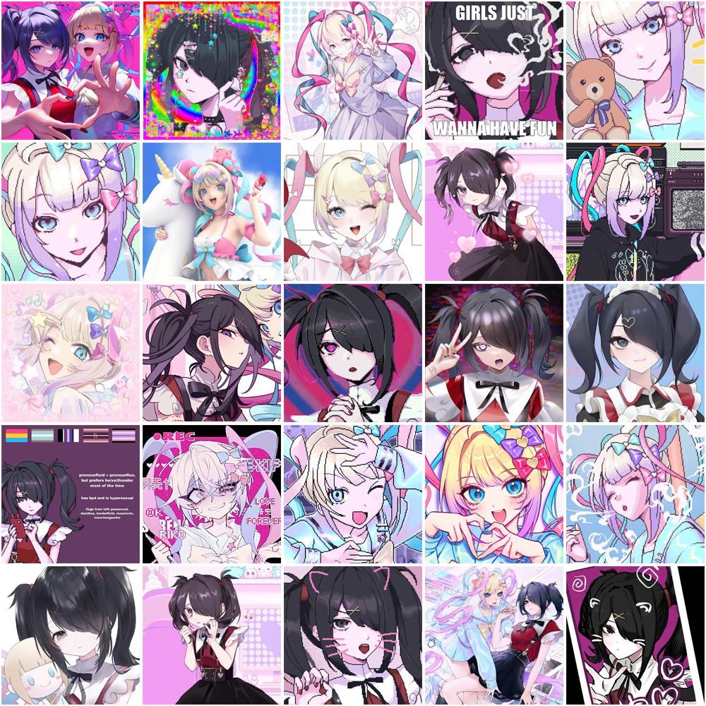 10/30/50PCS Needy Girl Overdose Game Ame-chan KAngel Stickers Catoon Waterproof Graffiti Vinyl Decals Laptop Toy Kid Gifts