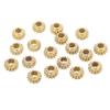18Pcs String Tuning Peg Gear Metal Guitar Hex Hole Gears Strings Accessory for Tunings 1: 15Gold