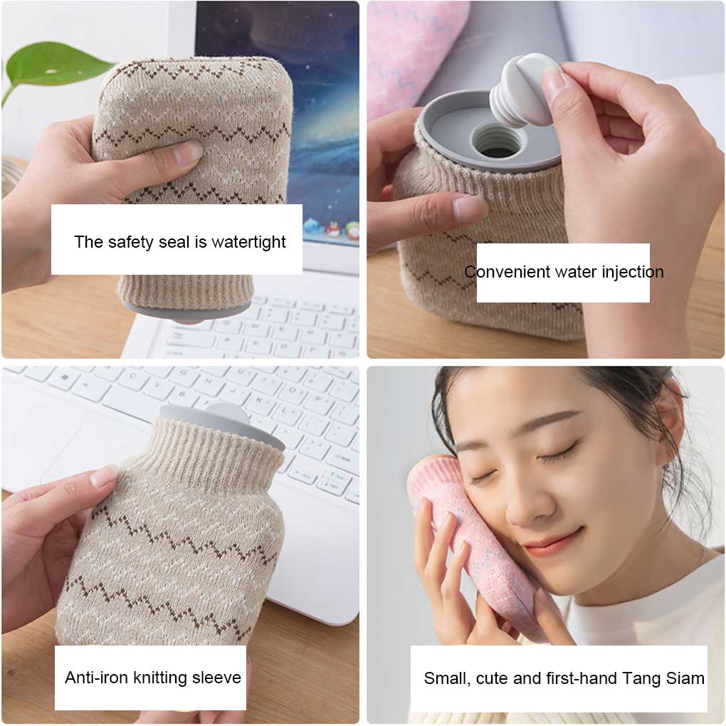 Hand Small Fashion Cover Reusable Washable Hot Water Bottle Treatments Women Men Home Household Supplies Winter