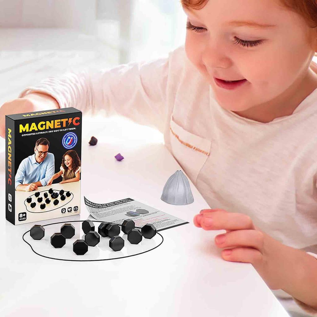 Magnetspiel mit Schnur, Spiel für Familie, Partys, Reisen und Camping – Puzzle-Strategiespiele, 2-Spieler-Spiele für Kinder und Erwachsene