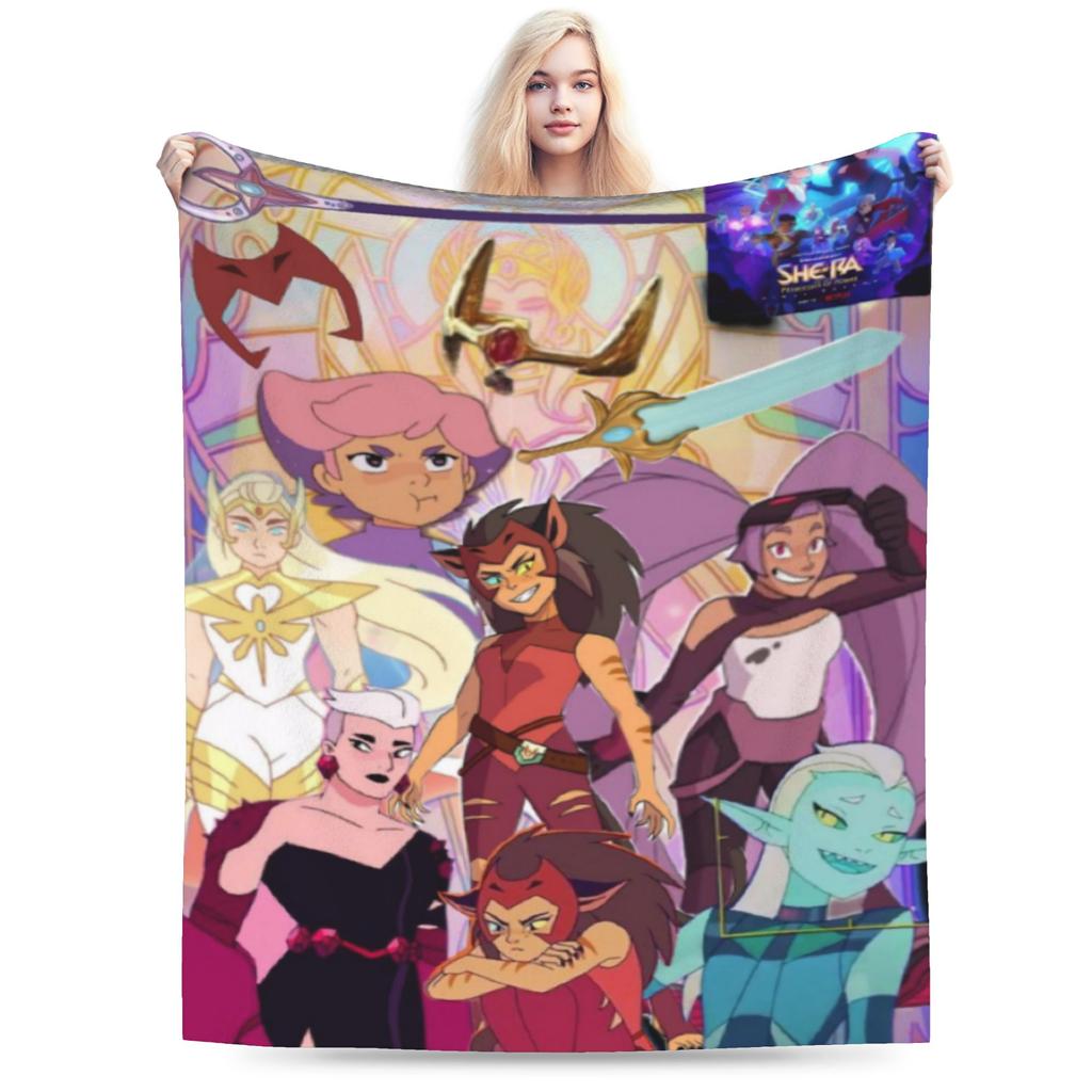 Cozy She-Ra and the Princesses of Power Blanket Merch Sofa Decorative  Blanket Throw Ultra-Soft Fleece for Car