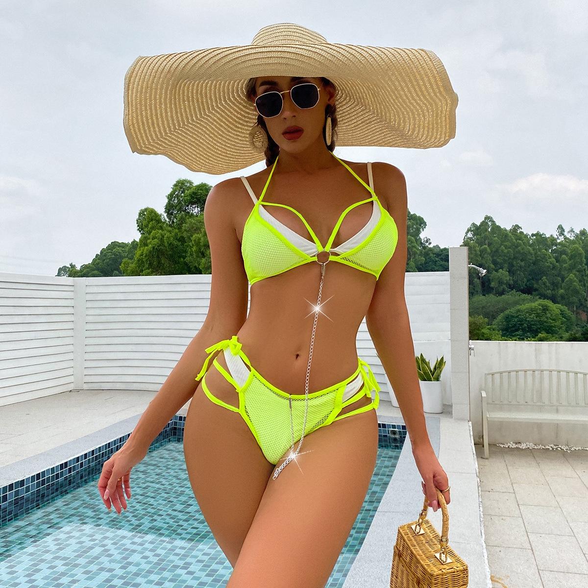 

Yuedie Сексуальное кружевное белье с вырезами и спортивный комплект бикини YD91+116 One Size