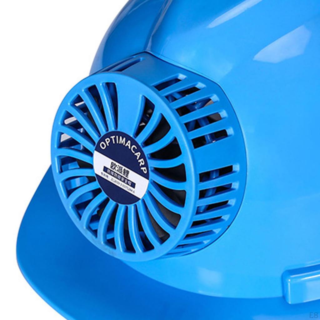 Construction Hard Hat with Fan Thickening Safety Helmet Multifunction Red