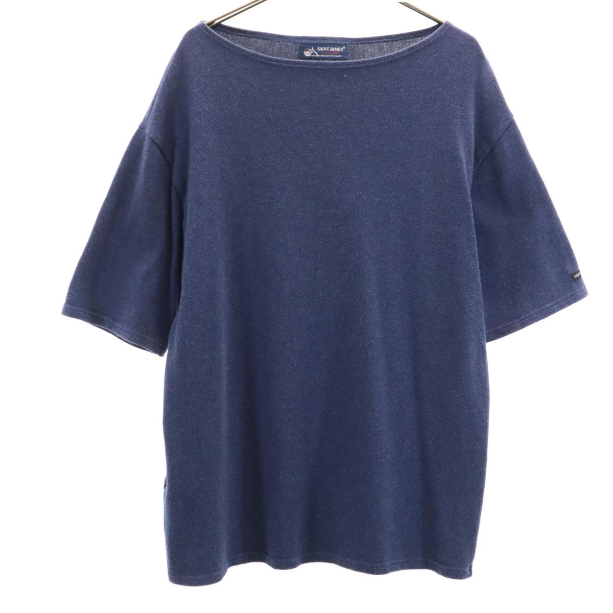 

SAINT JAMES Made in France Five-quarter sleeve Boat neck knit L Women Used