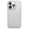 KZDOO For iPhone 15 Pro Magnetic Case Carbon Fiber Texture Leather+PC Phone Cover