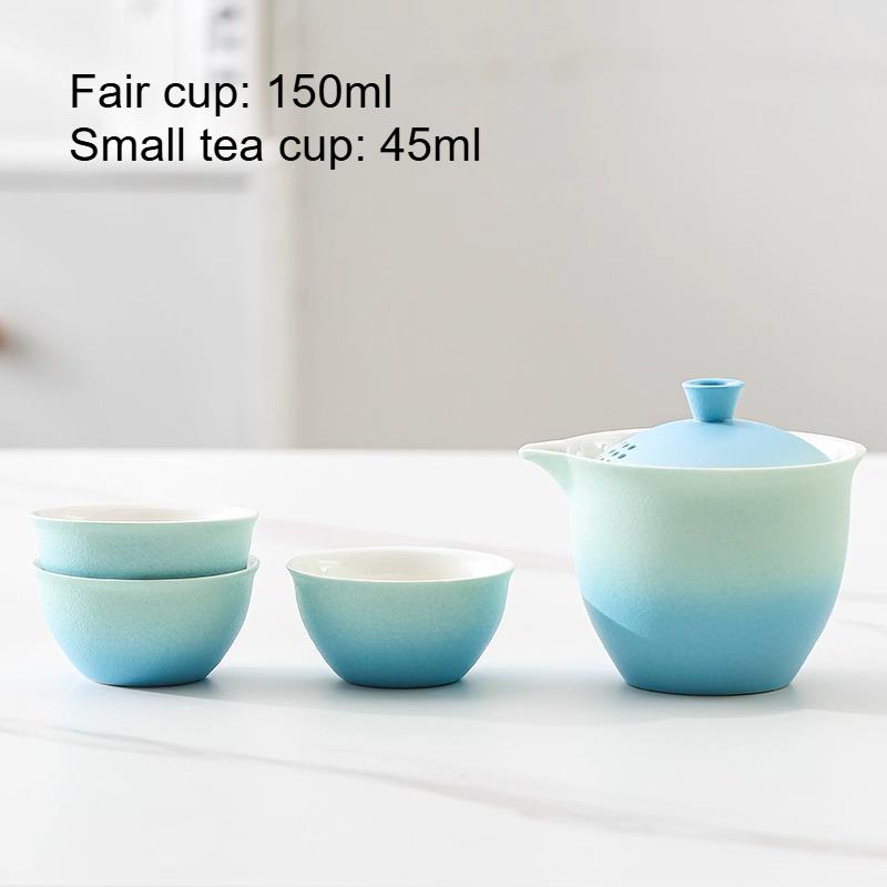 

1 Pot 3 Cups Portable Travel Tea Set Bowl and Teaset Outdoor Camping Quick Cup Kung Fu Tea Tasting Cup Tea Ceremony Accessories