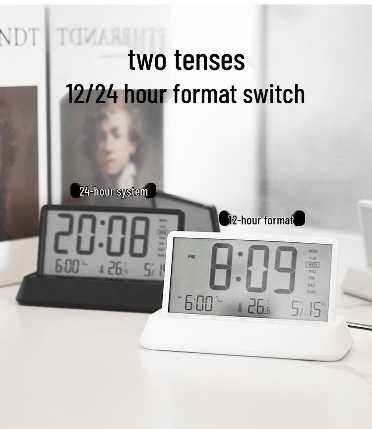 Creative Transparent Multifunctional Electronic Alarm Clock 2301