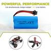 2PCS 7.4V 1200mAh Lithium Battery with SM-4P 4-Pin Plug for EC08 RC Boat RC Car Model Spare Battery