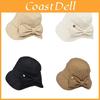 Fashion Ladies Bowknot Fisherman Hat With Breathable Polyester For Spring And Autumn