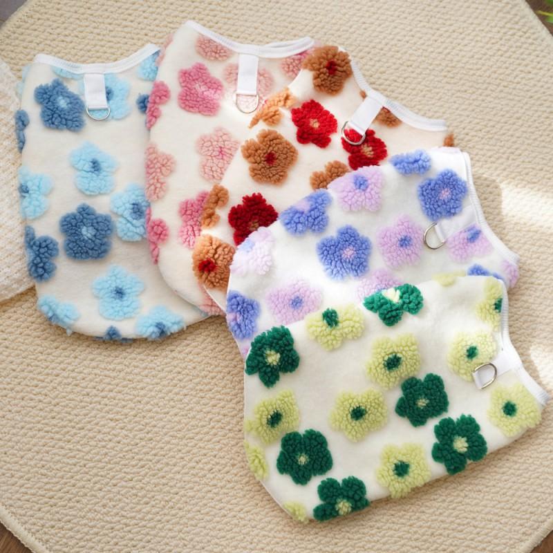 Pet Warm Fleece Vest Cats Dogs Winter Coat Small Medium Large Size Soft Double-Layer Cat Dog Apparel