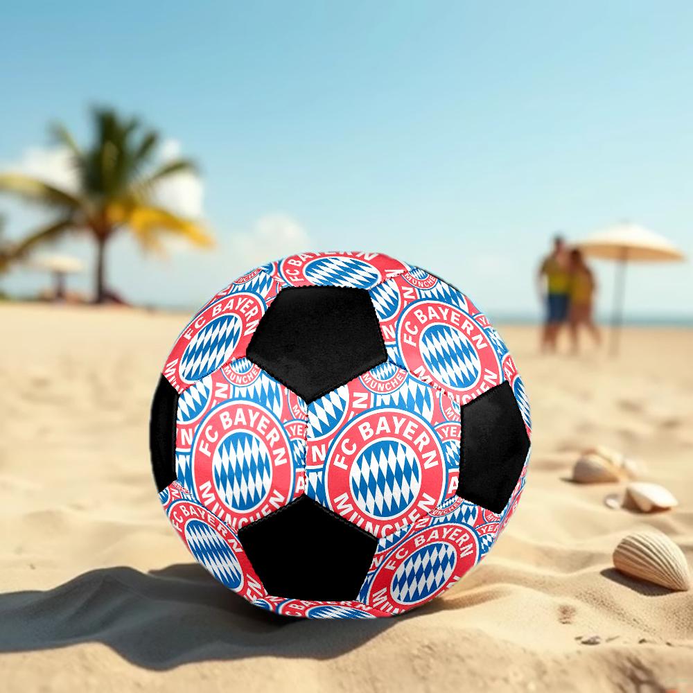 TAGLIA 5 Pallone da Calcio FC Bayern München Colorato Per Tutte le Età Cucito a Macchina PVC Pronto per la Competizione Resistente Alto Rimbalzo