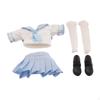 1/ Weibliche Figuren Kleidung Miniaturfigur Rock Hemd Schuhe Anzug Aussehen PP Geeignet