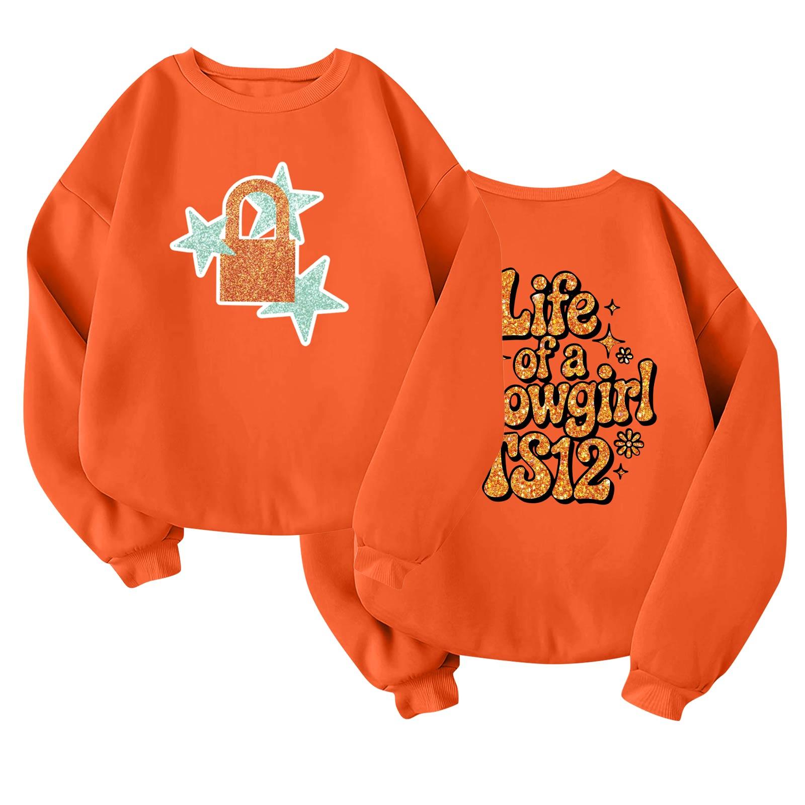 

Children s Fashionable Lightweight Long-sleeved Round Neck Pullover With Pockets Printed Pullover 120