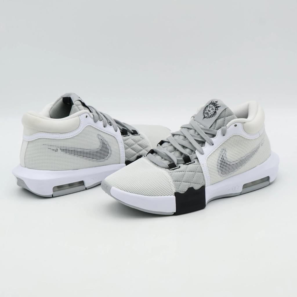 FB2237-100 Nike LeBron Witness 8 White Light Smoke Grey Black (Men's)