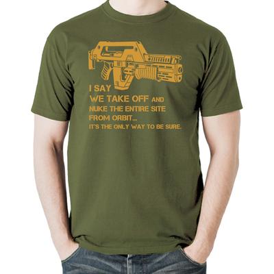 M41a Pulsgewehr Predator Nukleare Feuerkraft Waffe Aliens Film T-Shirt Tee Geschenk Neu