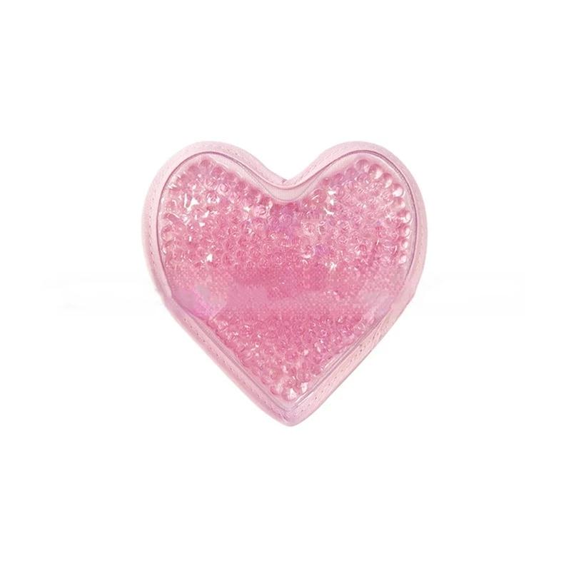 Reusable Heart Shaped Ice Packs with Non Toxic Gel for Hot Cold Therapy Multipurpose Muscle Pain Swelling Relief