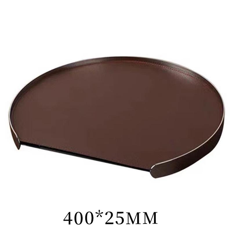 Light Luxury Leather Aromatherapy Tray, High-end Storage Tray, Living Room Coffee Table, Minimalist Model Room Decoration