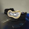 New Y2k Fashion Creative Men Women Melted Twisted Watches Luxury Streetstyle Irregular Shape Dial Unique Design Quartz Watch