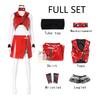Anime VOCALOID3 Meiko Cosplay Costume Wig Meiko PU Red Uniform Christmas Halloween Formula Uniform for Women Comic Con