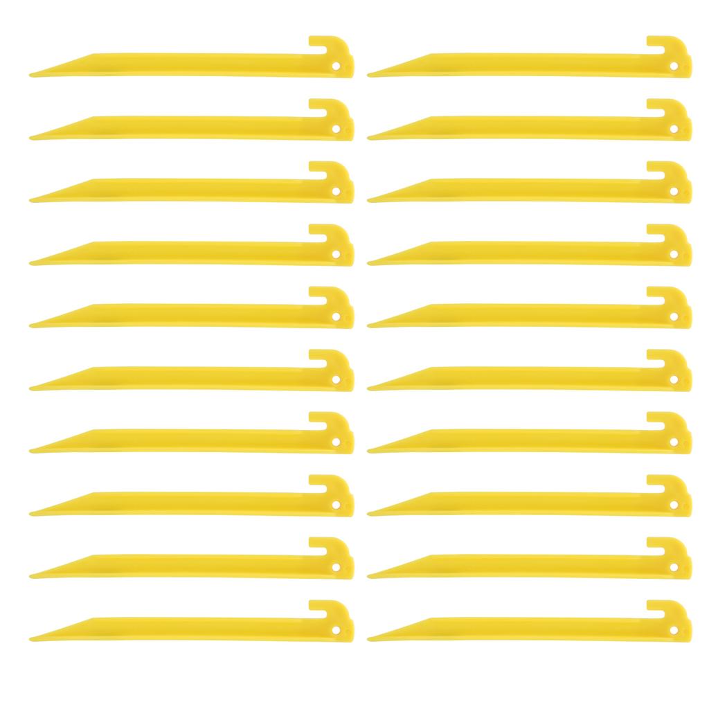 20pcs 9   Heavy Duty Plastic Camping Awning Tent Pegs Portable Canopy Sand Ground Stakes